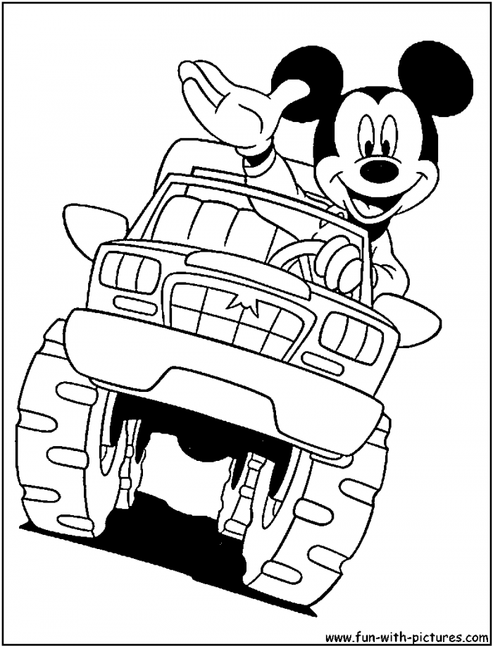 Monster Truck Coloring Page Kids