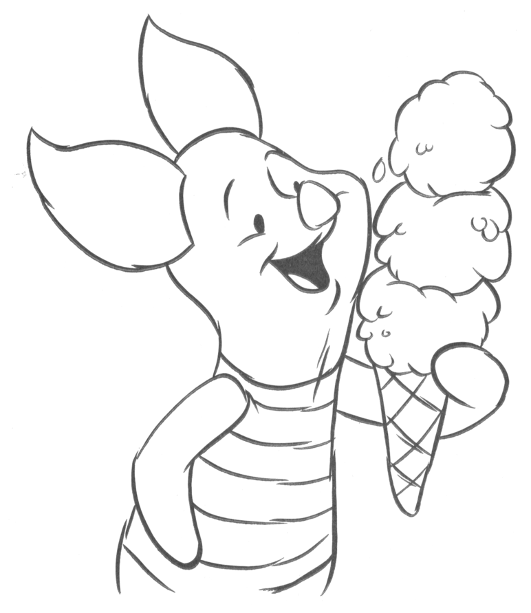 eating ice cream Colouring Pages (page 3)