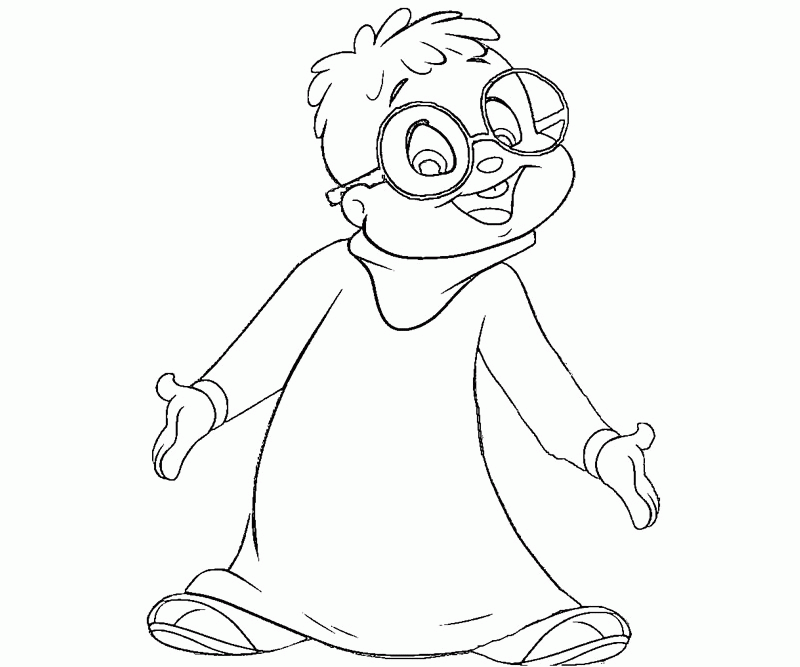 7 Alvin and the Chipmunks Coloring Page
