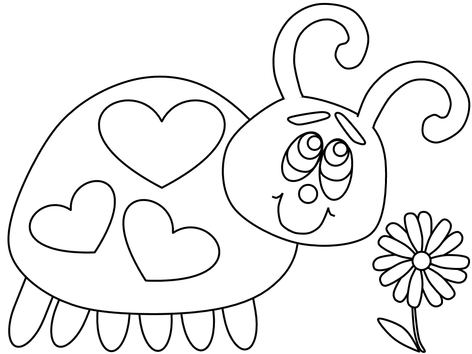 the Crabby Lady Ladybird Colouring Pages