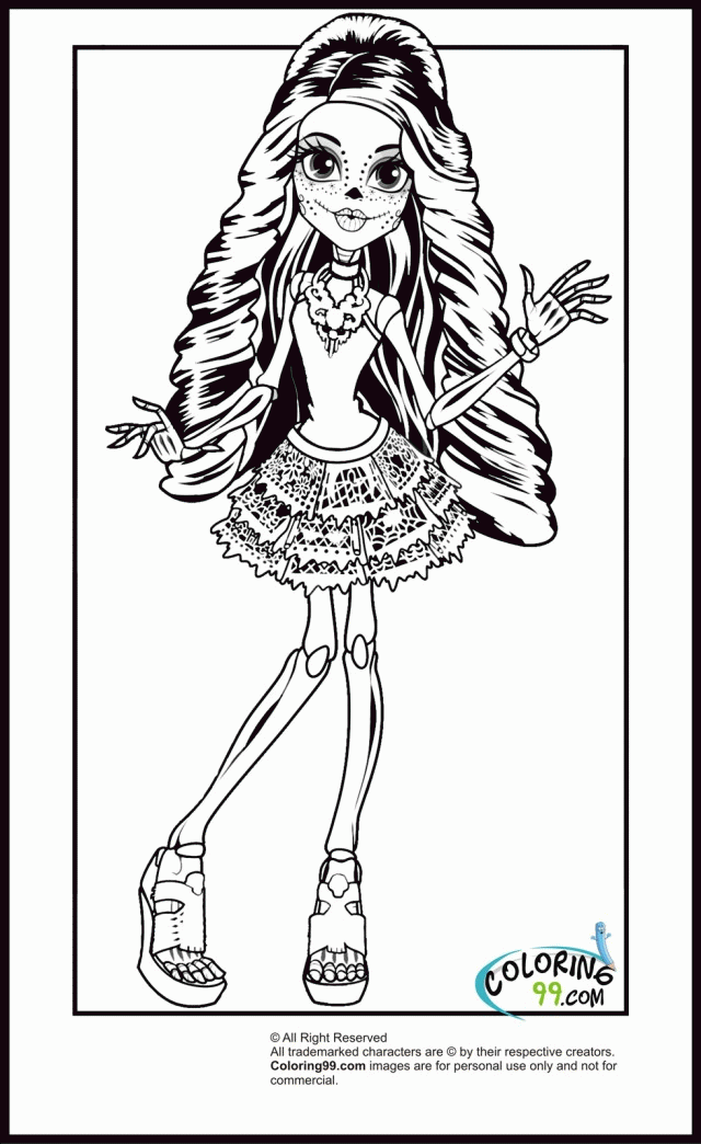 Monster High Travel Scaris Coloring Pages Minister Coloring 52156 