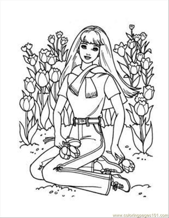 Coloring Pages Barbie Coloring Pages 14 (Cartoons > Barbie) - free 