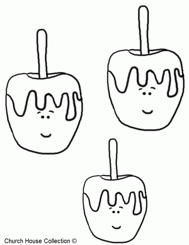 Free Candy Apple Coloring Pages | Coloring Pages