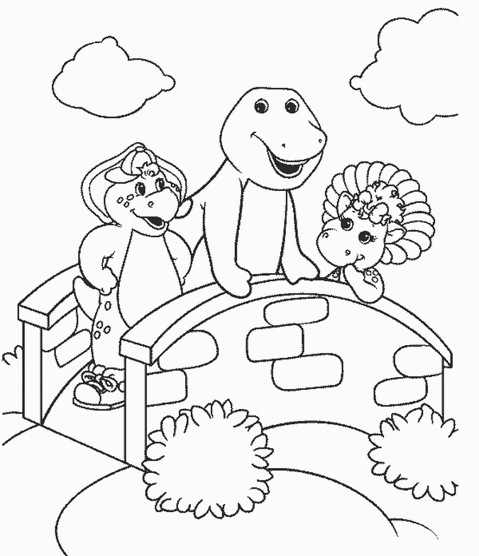 Barney And Friends Coloring Pages - Coloring Home