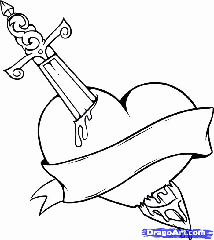 Roses Drawing To Color | Free coloring pages