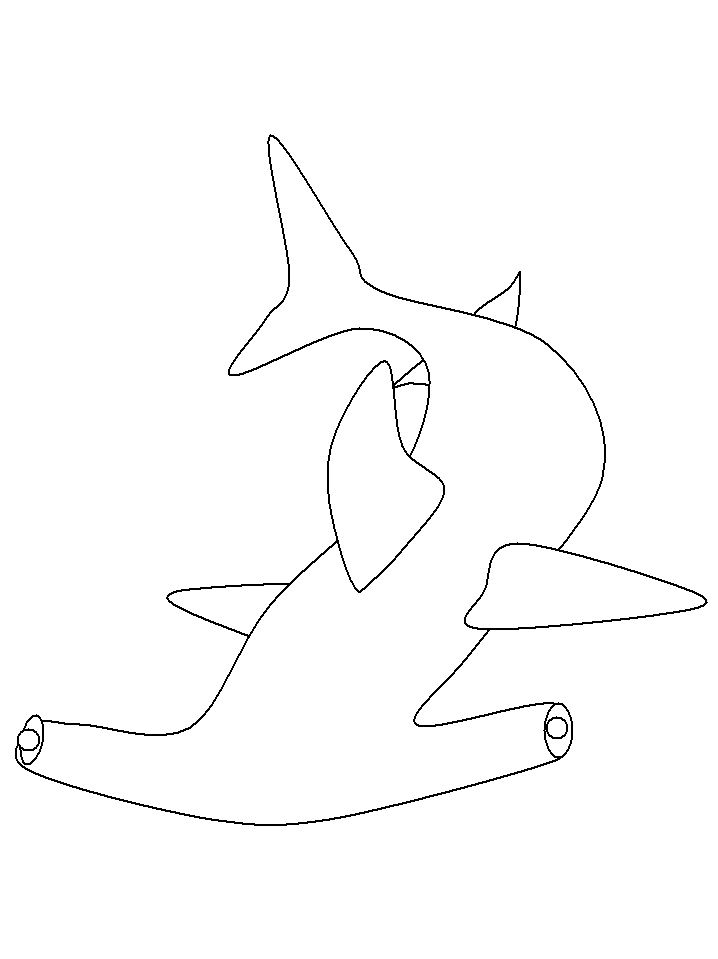 Printable Sharks Shark4 Animals Coloring Pages