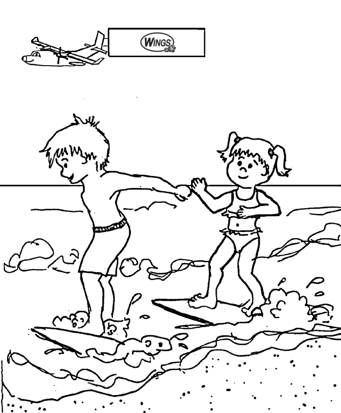 beach holiday Colouring Pages (page 2)