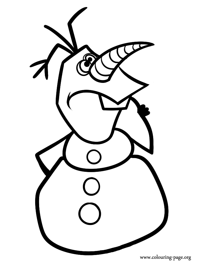 frozen Olaf character coloring pages | Coloring Pages