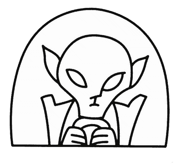 Coloring Page - Alien coloring pages 12