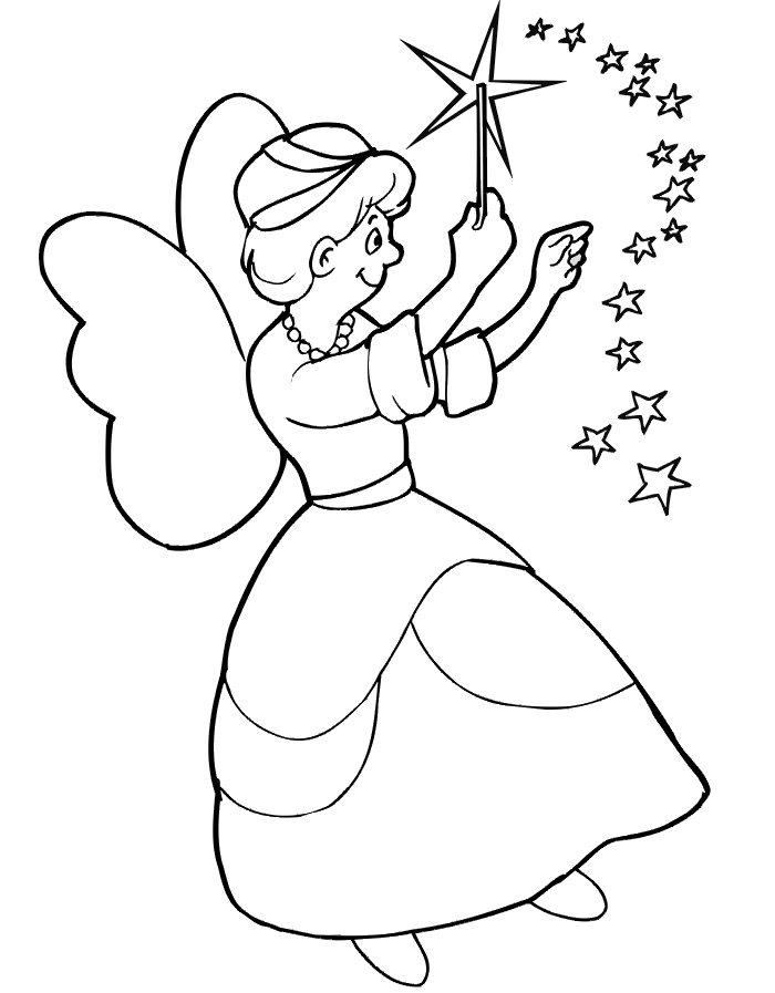 Fairy Tale Coloring Page