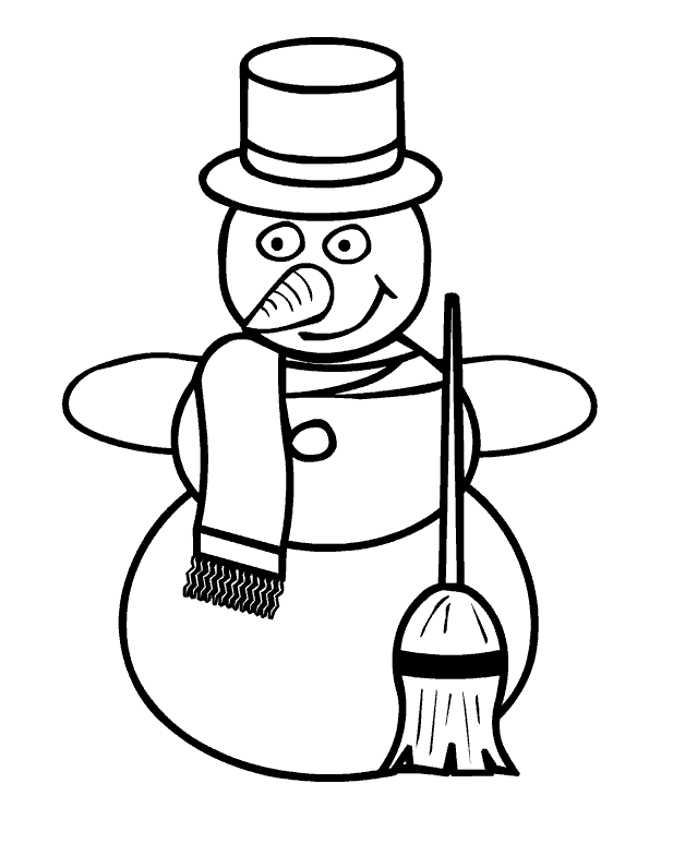 Coloring Page - Christmas snowman coloring pages 15