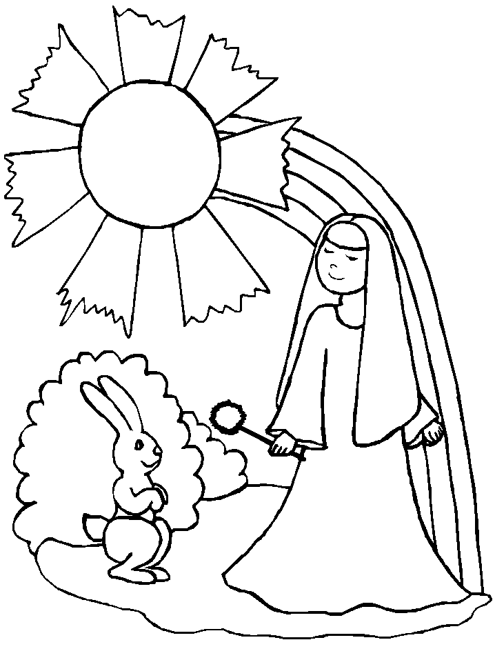 Rainbows Rainbow9 Bible Coloring Pages & Coloring Book