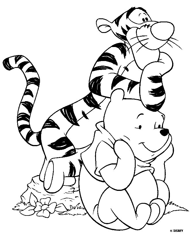 Winnie The Pooh Coloring Pages 88 #27834 Disney Coloring Book Res 