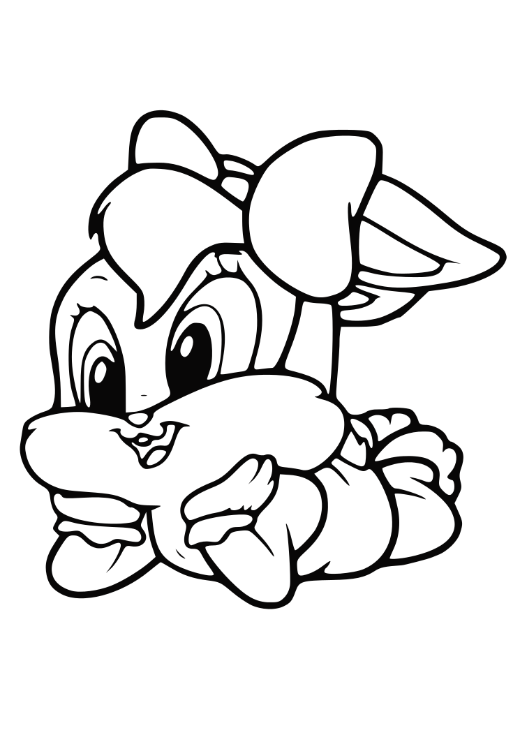 Baby Lola Bunny Coloring Pages - Coloring Home