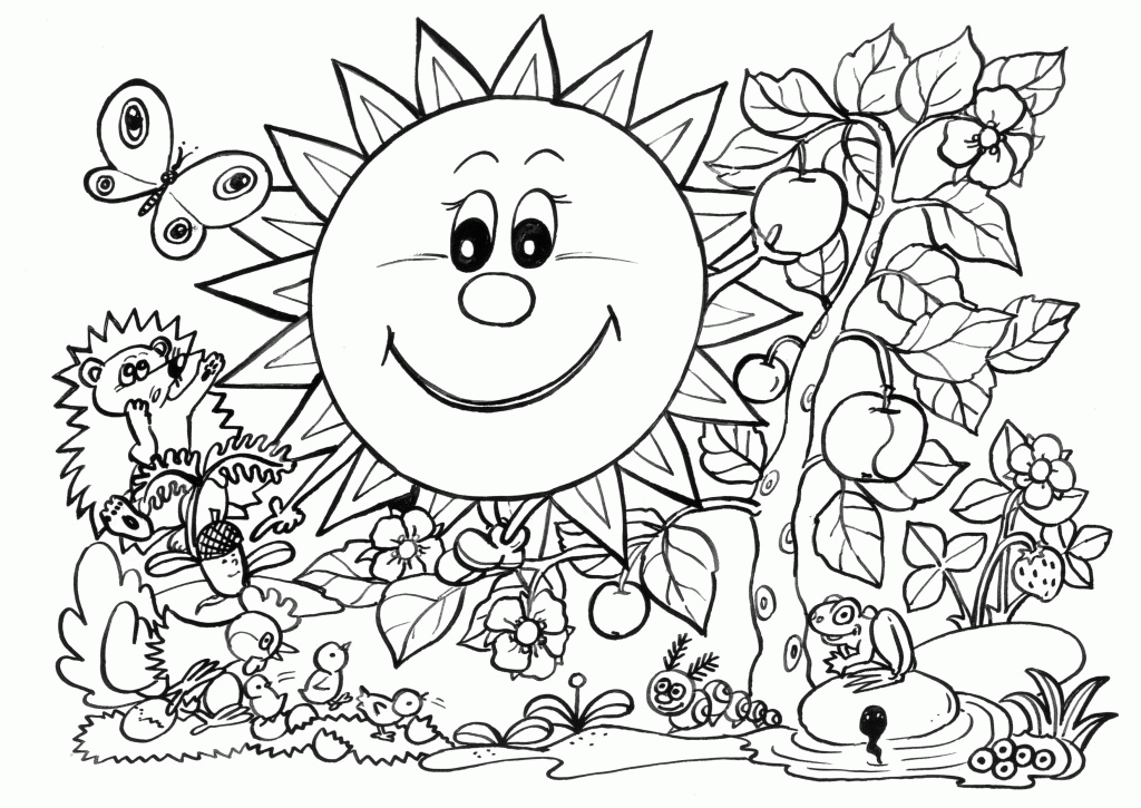 football coloring page on grass