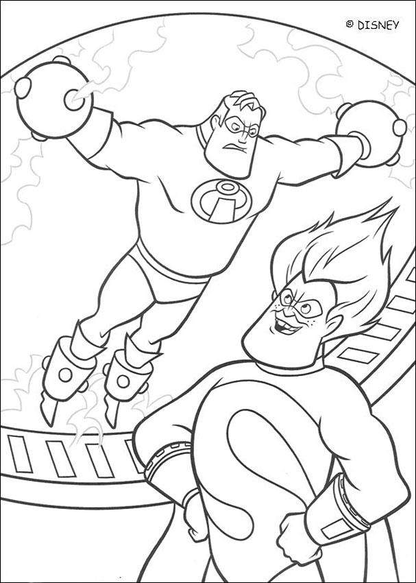 The Incredibles coloring book pages - The Incredibles 7