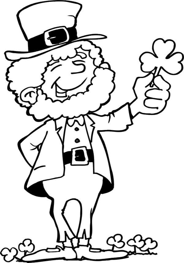 Lucky Leprechaun Coloring Pages Free Printable Coloring Pages For ...