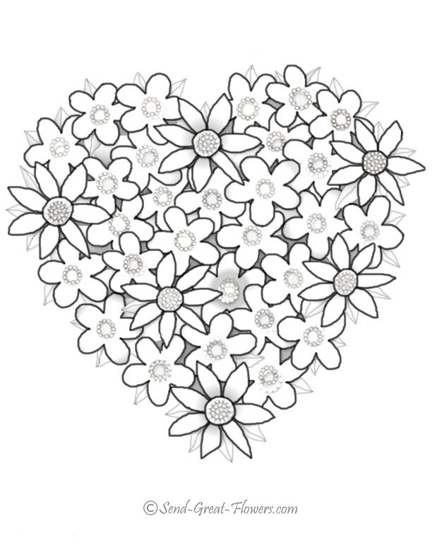 Free Hearts Coloring Sheets - Pipevine.co