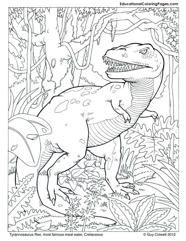 Free Dinosaur Printable Coloring Pages - Coloring Home