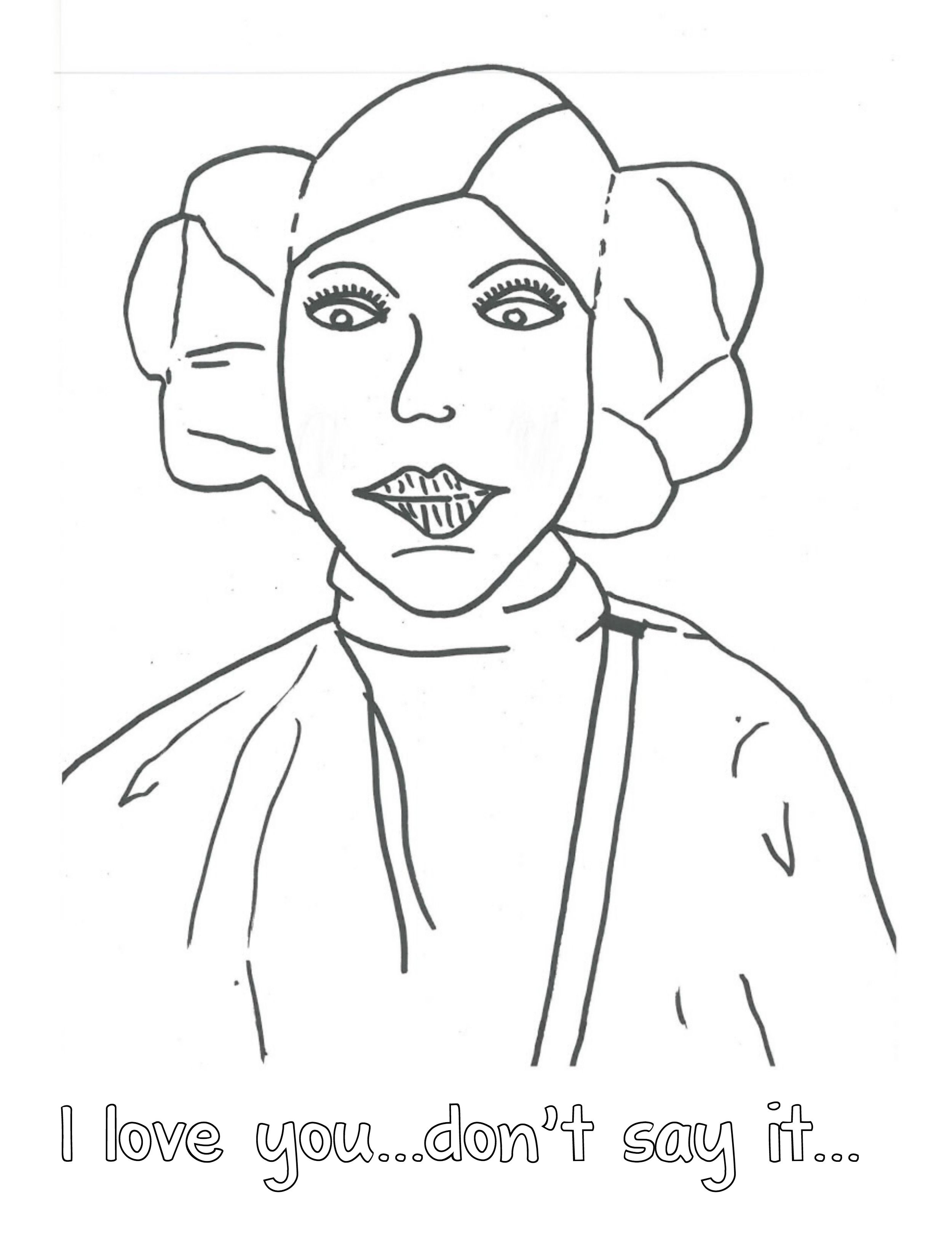 8 More Star Wars Inspired Valentines Coloring Pages - Page 7 of 9 ...