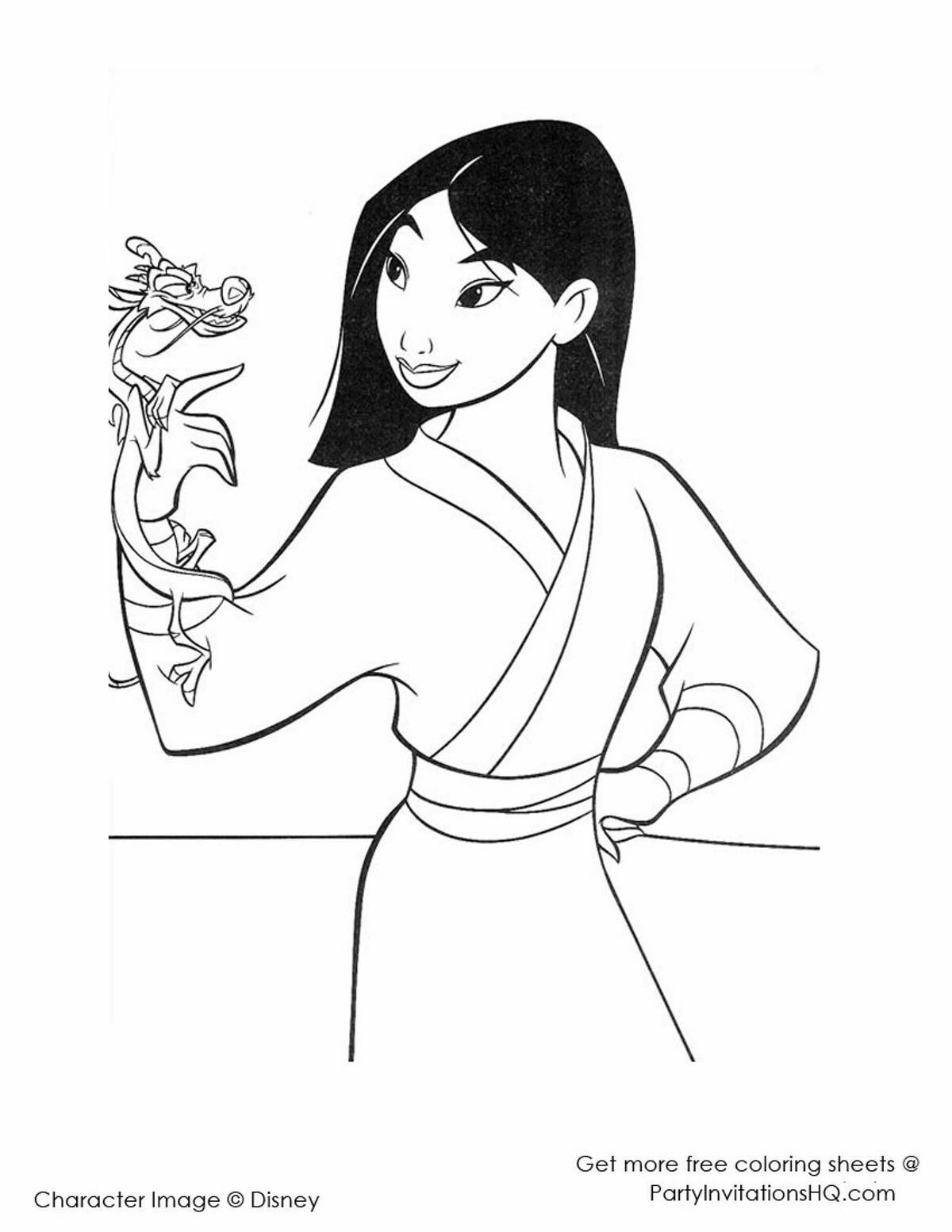 Coloring : Mulan Coloring Page Pageant Dresses For Sale. Pageant ...