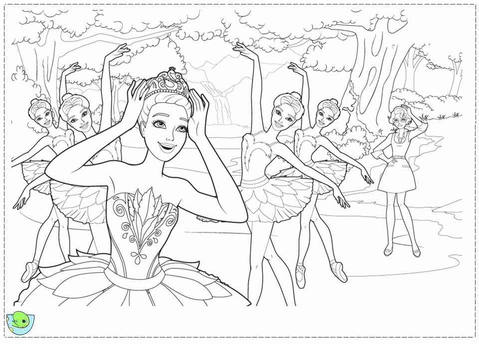 Barbie In The Pink Shoes Coloring Pages Coloring Home
