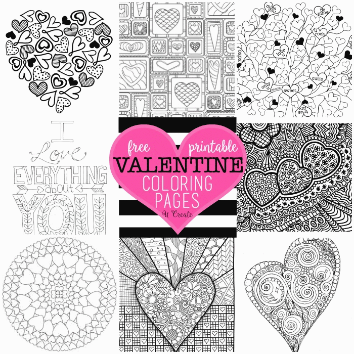 Free Valentine Coloring Pages | U Create | Bloglovin'