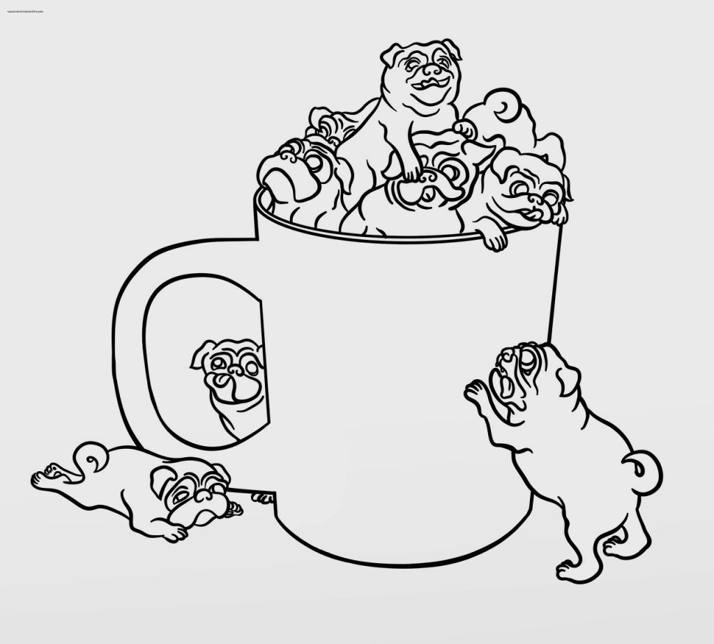Pug Puppy Coloring Pages Christmas Pug Coloring Pages. Kids ...