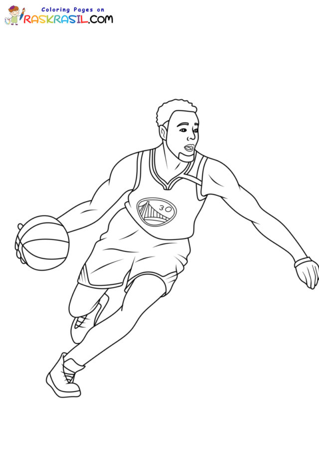 Stephen Curry Coloring Page - Coloring Home