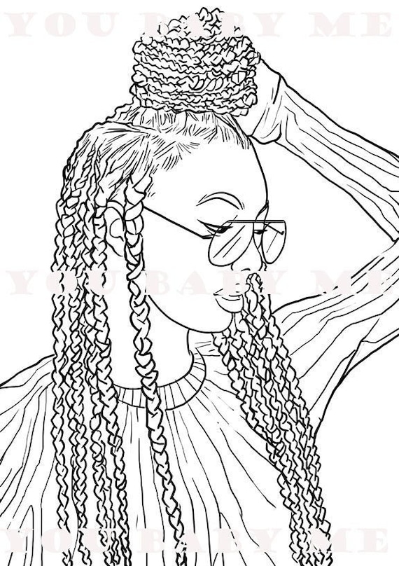 Black Girl Coloring Page ...
