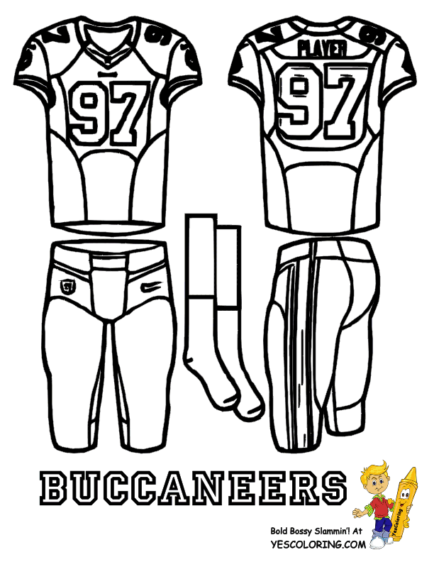 nfl jersey coloring pages - Clip Art Library
