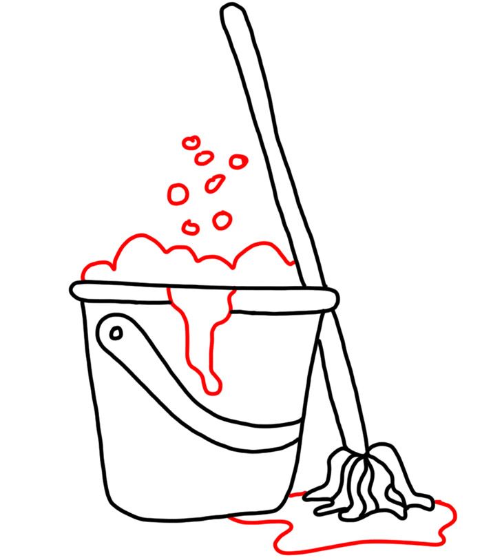 How to Doodle Mop and Bucket - IQ Doodle School | Bucket drawing, Doodles,  Doodle icon