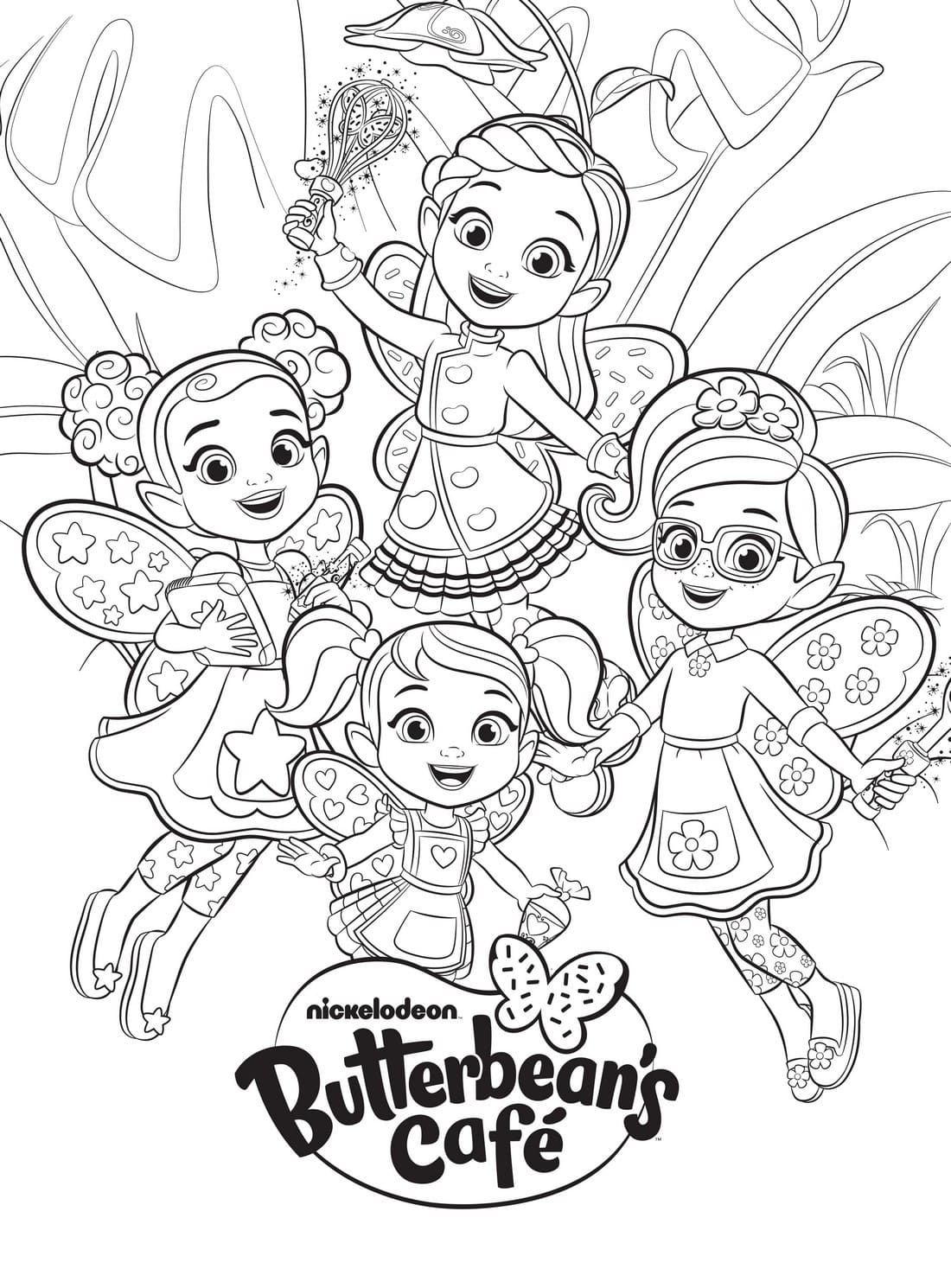 Butterbean's Cafe Coloring Page coloring page