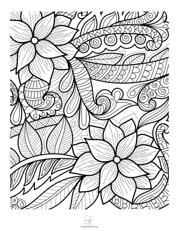 47 Best Flower Coloring Sheets For Free - Artsy Pretty Plants