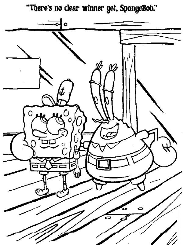 Mr Krabs Comforting SpongeBob In Krusty Krab Coloring Page : Color Luna |  Mr krabs, Spongebob coloring, Spongebob mr krabs