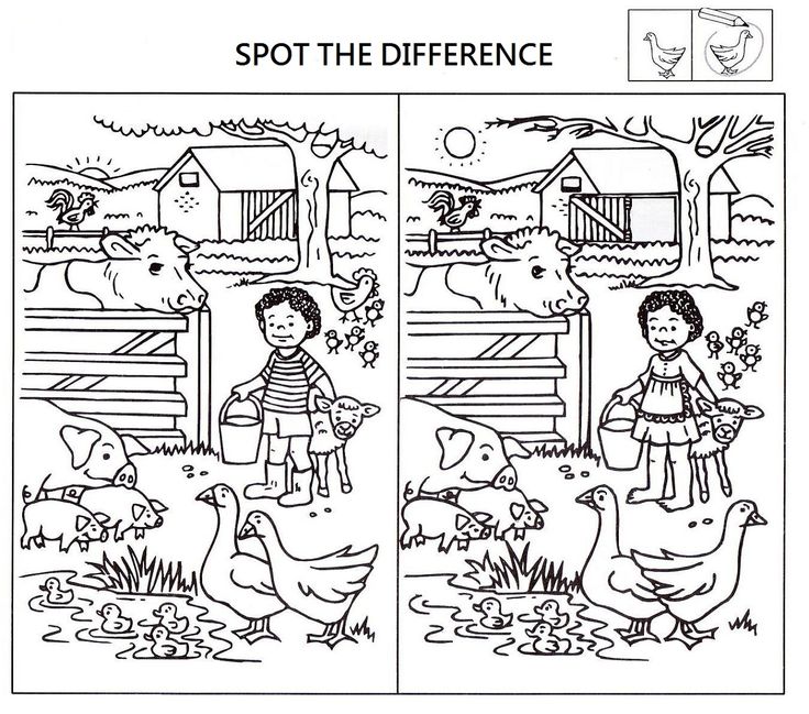 Spot The Difference Worksheets for Kids | Worksheets for kids, Spot the  difference kids, Spot the difference puzzle