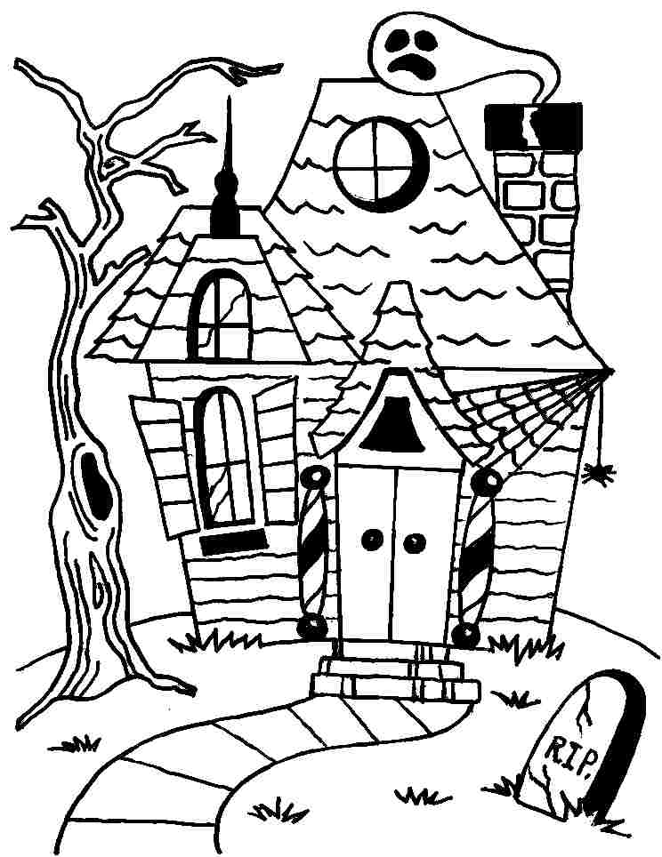 Best Photos of Haunted House Printable - Halloween Haunted House ...
