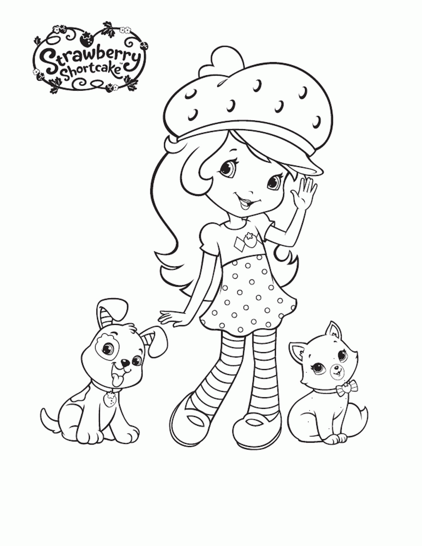 Strawberry Shortcake Orange Blossom Coloring Pages