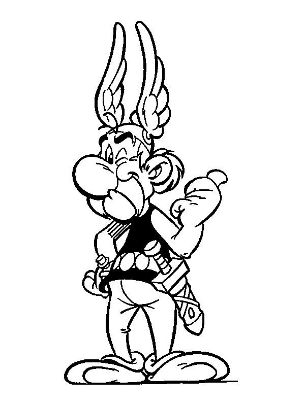 Coloring Page Of Asterix And Obelix - Coloring Home
