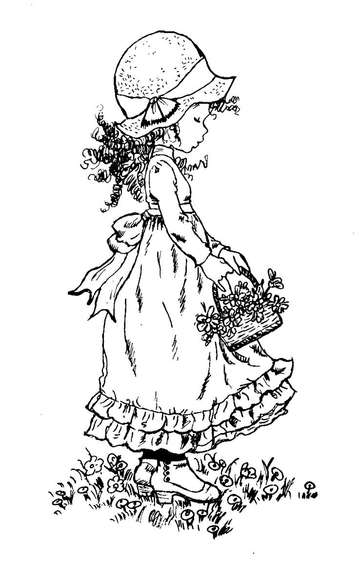 Holly Hobbie Original Coloring Pages Coloring Home