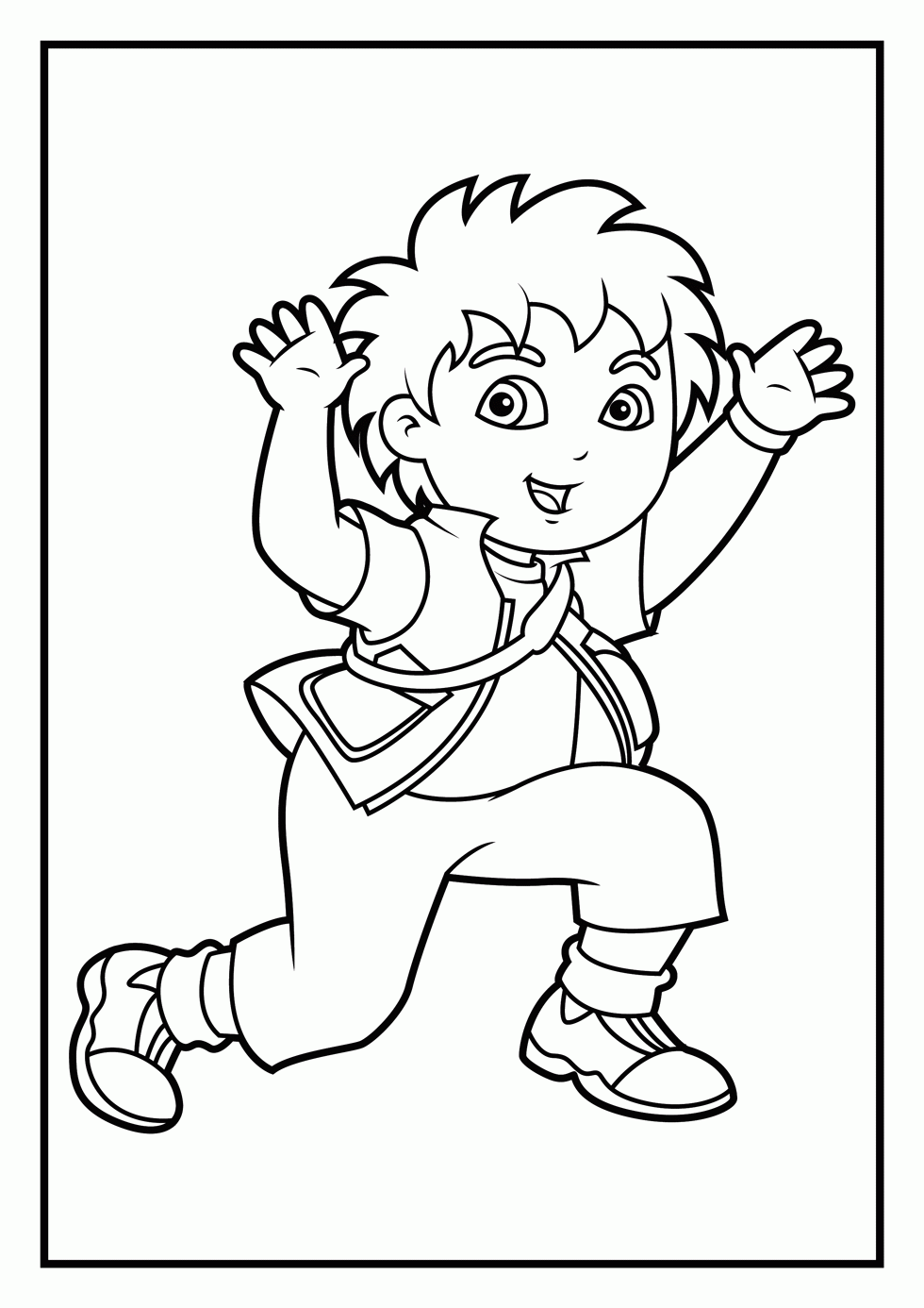 Diego coloring page