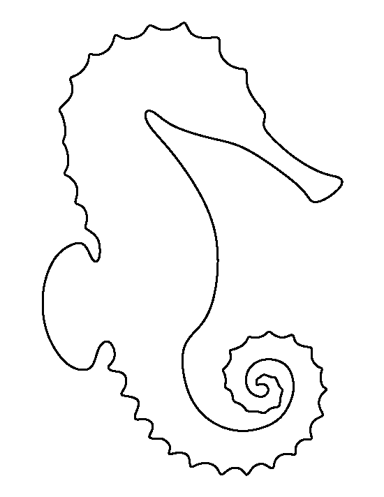Sea Horse Shape Cut Out