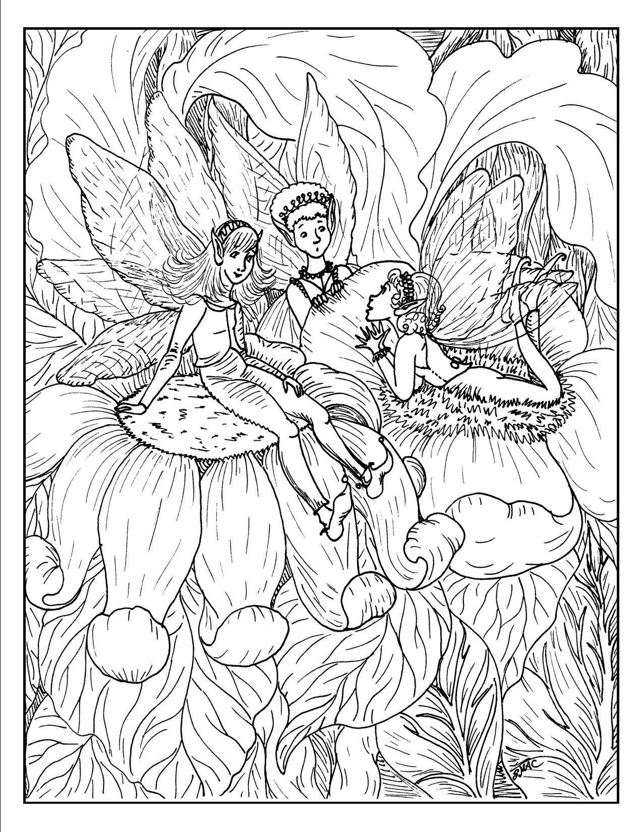 Fantasy Coloring Pages For Adults To Download And Print For Free ...