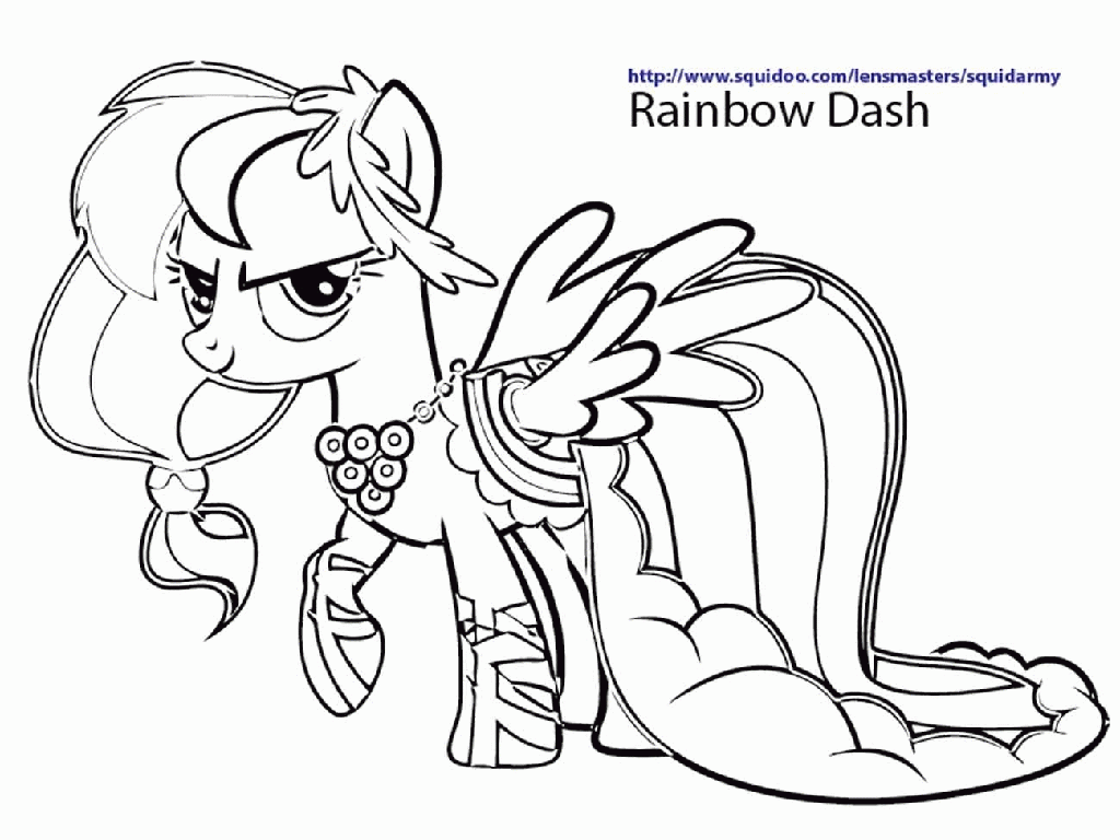 My Little Pony Coloring Pages Of Rainbow Dash   Best Coloring Page ...