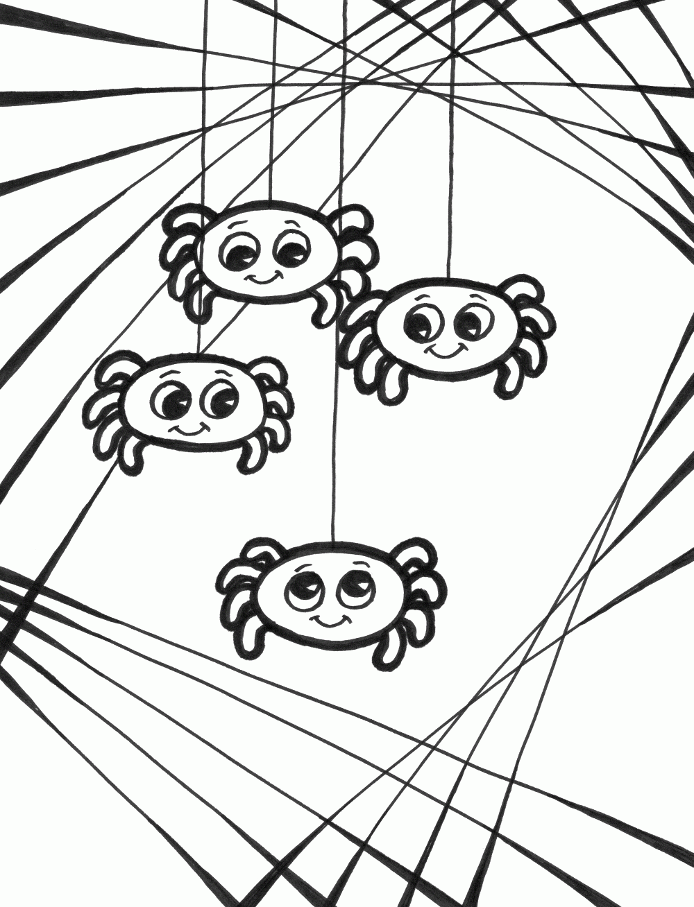 Scary Spider Coloring Pages - Coloring Home