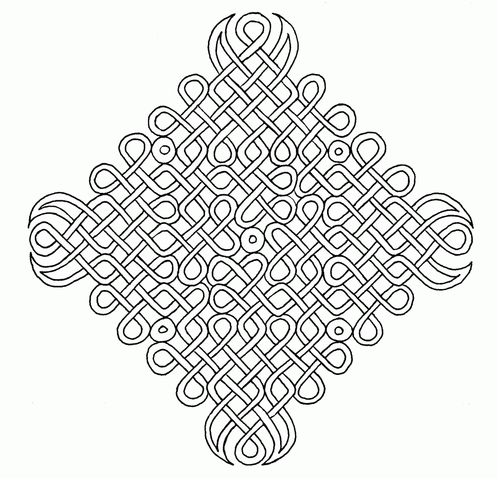 Mandala Coloring Pages For Adults Printable Free Celtic - Coloring Home