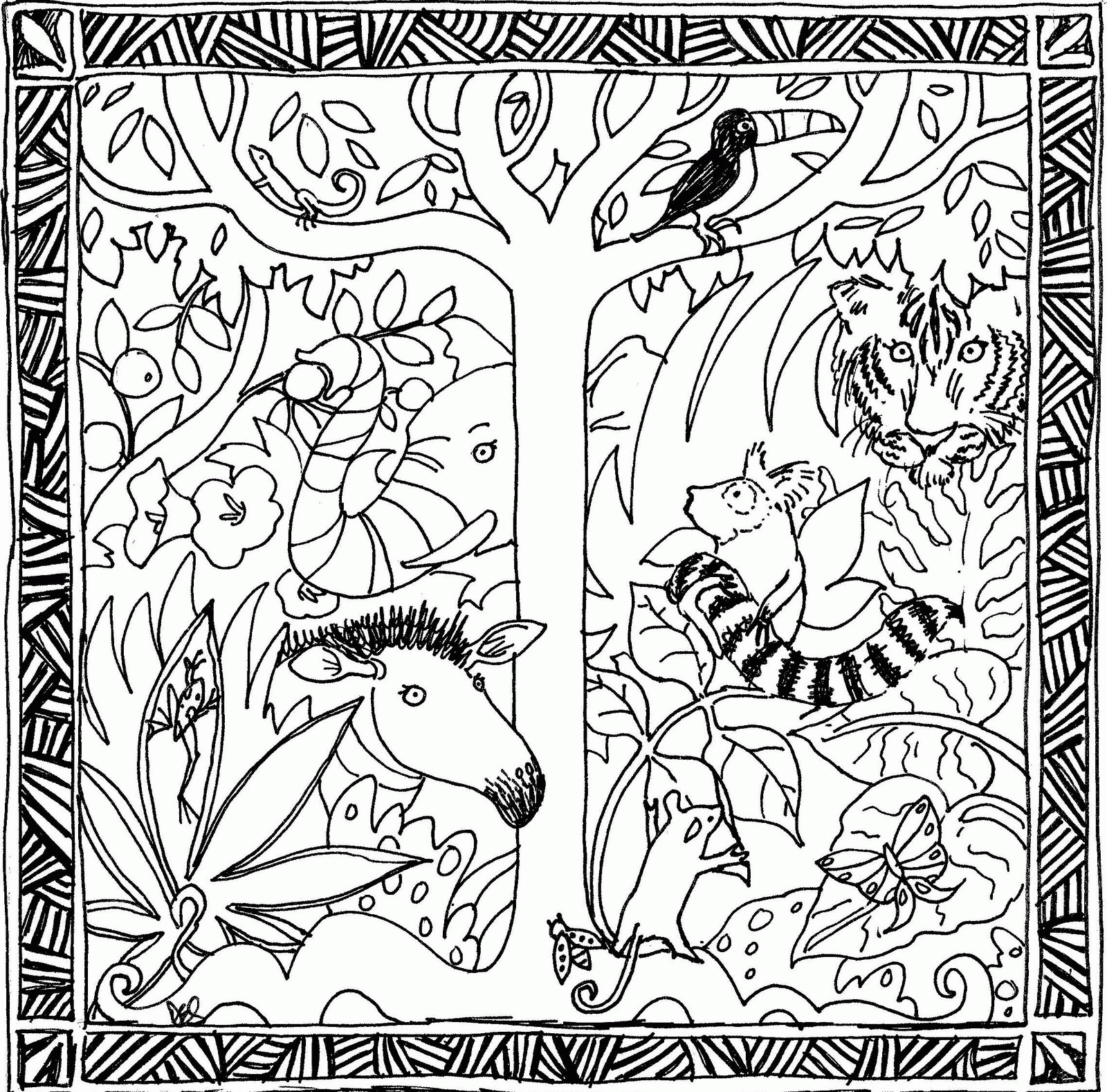 13 Free Pictures for: Rainforest Coloring Pages. Temoon.us
