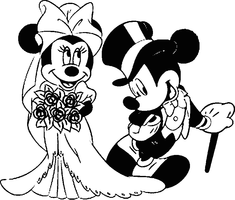 Wedding Cartoon Coloring Pages Coloring Home
