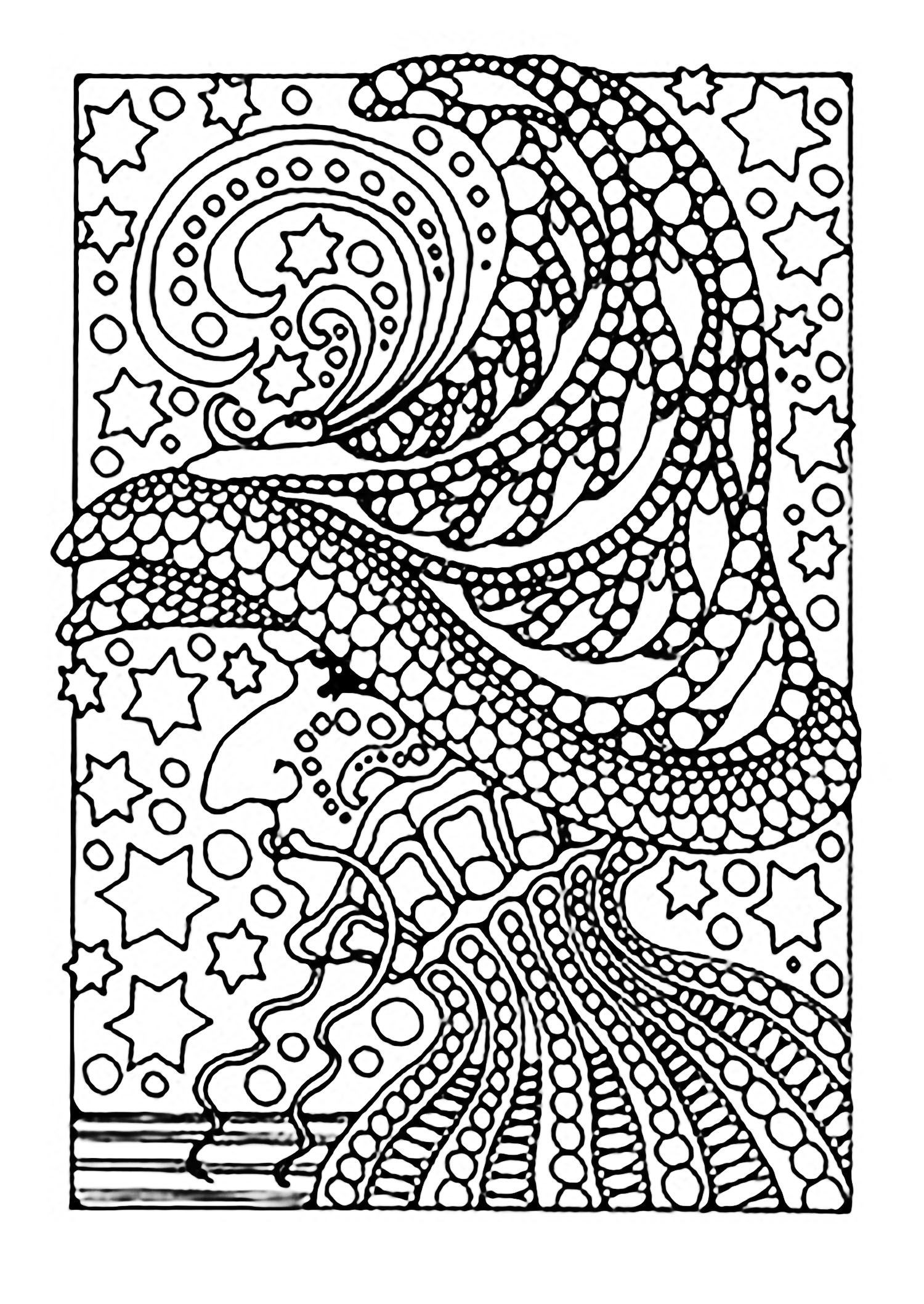 Free Zentangle Coloring Pages for Adults | Printable ...