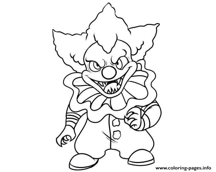 Pennywise Mini Clown Coloring Pages Printable